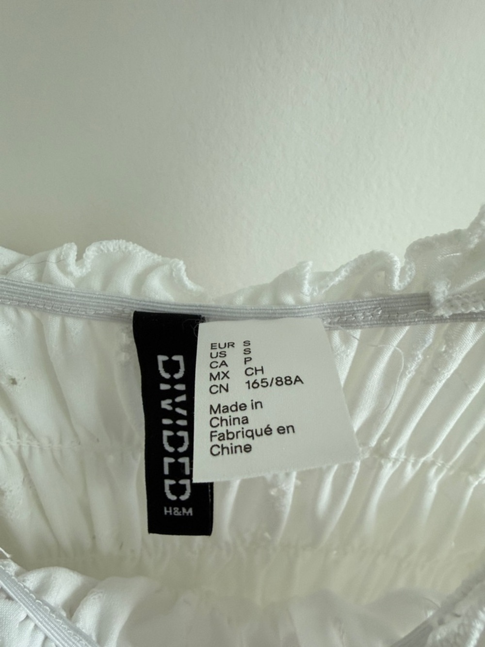 White Ruffled Smocked Tank Top - Picture 2 of 3